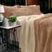 Cobertor Buettner Queen Flannel Plush 100% Poliéster Dupla Face 240mx260m Khaki Escuro / Khaki Claro