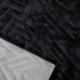Cobertor Buettner Queen Flannel Plush 100% Poliéster Dupla Face 240mx260m Preto / Metal Escuro