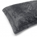Porta Travesseiro Avulso Buettner Flannel Plush Microfibra 100% Poliéster Dupla Face 50cmx70cm Metal Escuro / Metal Claro
