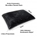 Porta Travesseiro Avulso Buettner Flannel Plush Microfibra 100% Poliéster Dupla Face 50cmx70cm Preto / Metal Escuro