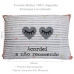 Fronha Portallar Malha 100% Algod&atilde;o Estampa Localizada Acordei 48cmx68cm Branco