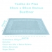Toalha Piso Buettner 100% Algodão Domus 50cmx80cm Azul Riviera