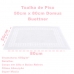 Toalha Piso Buettner Felpudo 100% Algodão Domus 50cmx80cm Branco