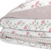 Cobre Leito Tecebem Solteiro Malha 100% Algodão Estampado em Matelasse Grazi 170 x 240cm Rosinha