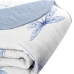 Cobre Leito Tecebem Solteiro Malha 100% Algodão Estampado em Matelasse Karen 170 x 240cm Azul