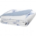 Cobre Leito Tecebem Casal Malha 100% Algodão Estampado em Matelassê Karen 210x240m Azul