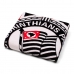 Toalha Praia Buettner Veludo Estampado 100% Algodão Brasão Corinthians 70cm x 140m Preto