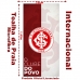 Toalha de Praia KazzaVip Microfibra 100% Poli&eacute;ster Estampada Inter O Clube Do Povo 70cmx140m Vermelha