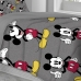 Edredom Portallar Casal Malha Misto 70% Algodão e 30% Poliéster Disney Mickey Mouse 200mx220m Cinza