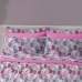 Kit Cobre Leito SulBrasil Casal Malha 100% Algod&atilde;o Estampado Kids em Matelasse Kitty Girl 2,00mx2,20m Pink