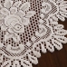 Trilho Oval para Mesa Interlar Renda 100% Poliéster Rose Gardênia 40cmx1,25m Marfim