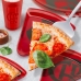 Prato Pizza Fatia Allmix Vidro Licenciado Flamengo Vermelho