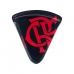 Prato Pizza Fatia Allmix Vidro Licenciado Rubro-Negros Flamengo Preto