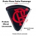 Prato Pizza Fatia Allmix Vidro Licenciado Rubro-Negros Flamengo Preto
