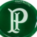 Prato Para Servir Pizza Allmix Redondo Vidro Licenciado 38cm Palmeiras Verde