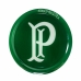Prato Para Servir Pizza Allmix Redondo Vidro Licenciado 38cm Palmeiras Verde