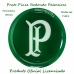Prato Para Servir Pizza Allmix Redondo Vidro Licenciado 38cm Palmeiras Verde