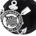 Prato Para Servir Pizza Allmix Redondo Vidro Licenciado 38cm Corinthians Preto