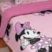 Edredom Portallar Solteiro Malha 100% Algod&atilde;o Disney Minnie Beauty 150mx220m Rosa