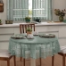 Toalha de Mesa Interlar Renda 100% Poliéster Redonda Color Ø 150m 4 Lugares Pistache