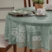 Toalha de Mesa Interlar Renda 100% Poliéster Redonda Color Ø 150m 4 Lugares Pistache