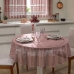 Toalha de Mesa Interlar Renda 100% Poliéster Redonda Color Ø 150m 4 Lugares Rose