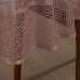 Toalha de Mesa Interlar Renda 100% Poliéster Redonda Color Ø 150m 4 Lugares Rose