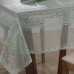Toalha de Mesa Interlar Renda 100% Poli&eacute;ster Quadrada Color 150m x 150m 4 Lugares Pistache