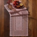Trilho Caminho para Mesa Interlar Renda 100% Poli&eacute;ster Color 40cm x 150cm Rose