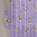 Cortina Infantil Buettner Microfibra 100% Poliéster Fulanitos Flower Lilás