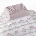 Jogo de Cama Tecebem Casal Malha 100% Algod&atilde;o Estampado Grazi 4 p&ccedil;s Premium Rosinha