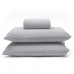Jogo de Cama Buettner Queen Malha 100% Algod&atilde;o Basic Liso 3 Pe&ccedil;as Prata