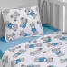 Jogo de Cama Tecebem Baby Malha 100% Algod&atilde;o Estampado Bento 3 Pe&ccedil;as Azul