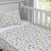 Jogo de Cama Tecebem Mini Cama(Montessoriana) Malha 100% Algod&atilde;o Humor 3 Pe&ccedil;as Branco