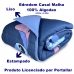 Edredom Portallar Casal Malha 100% Algodão Disney Big Stitch 200mx220m Azul