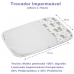 Trocador Tecebem Baby Malha 100% Algod&atilde;o Estampado Imperme&aacute;vel Tom 45cmx70cm Branco