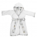 Roup&atilde;o Infantil Tecebem Com Capuz Malha Plush Atoalhado Tom 88% Algod&atilde;o 12% Poli&eacute;ster Branco
