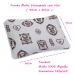 Fronha KazzaVip-Store Baby Malha 100% Algodão Cristina Estampada 40cmx60cm Branco