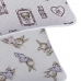 Fronha KazzaVip-Store Baby Malha 100% Algodão (1) Meg e (1)Cristina Estampada 40cmx60cm (02 Unidades) Branco