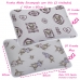 Fronha KazzaVip-Store Baby Malha 100% Algodão (1) Meg e (1)Cristina Estampada 40cmx60cm (02 Unidades) Branco