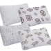 Fronha KazzaVip-Store Baby Malha 100% Algodão (4 Unidades) Estampada 34cmx40cm Branco