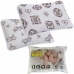 Kit Fronha e Travesseiro KazzaVip-Store Baby (2) Fronha Malha 100% Algod&atilde;o (1) Travesseiro Baby 30cmx40cm Branco