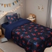 Edredom Portallar Solteiro Malha 100% Algodão Disney Marvel Spider Talk Blue 1,50mx220m Marinho