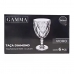 Jogo de 6 Taças Gamma Diamond Vidro 340ml Transparente