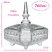 Bomboniere Em Casa tem Desing Tenerife de Vidro Cristalino 760ml c/ Tampa Transparente
