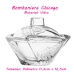 Bomboniere Delisoga Vidro Est&eacute;tica Dur&aacute;vel e Cristalina Chicago c/ Tampa 180ML Transparente 