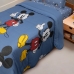 Edredom Portallar Solteiro Malha 100% Algodão Disney Mickey Mouse Licenciado 1,50mx220m Azul Jeans