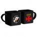 Caneca Porcelana Quadrada BrasFoot Vasco Da Gama 220 ML Licenciada Preto