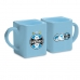 Caneca Porcelana Quadrada BrasFoot Grêmio 220 ML Licenciada Azul