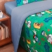 Edredom Portallar Casal Malha Mista 70% Algodão e 30% Poliéster Disney Mickey Tune 2,00mx220m Azul